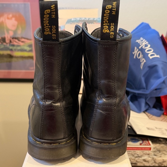 Dr. Martens Black Leather Combat Boots main image 6